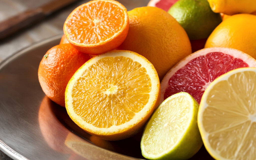 Image of different citrus fruits.